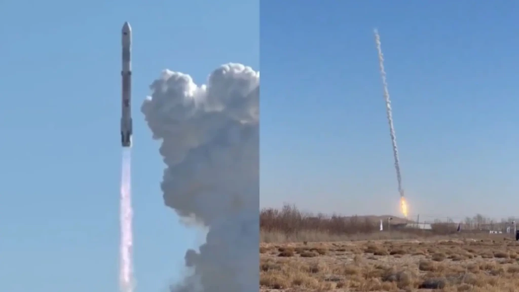 China's Private Rocket Fails To Land After Successful Liftoff; Crash Video Surfaces 41 China Zhuque-3
