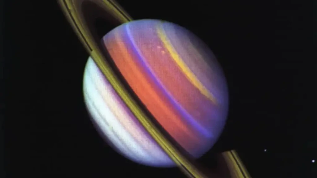 Voyager 1's view of Saturn