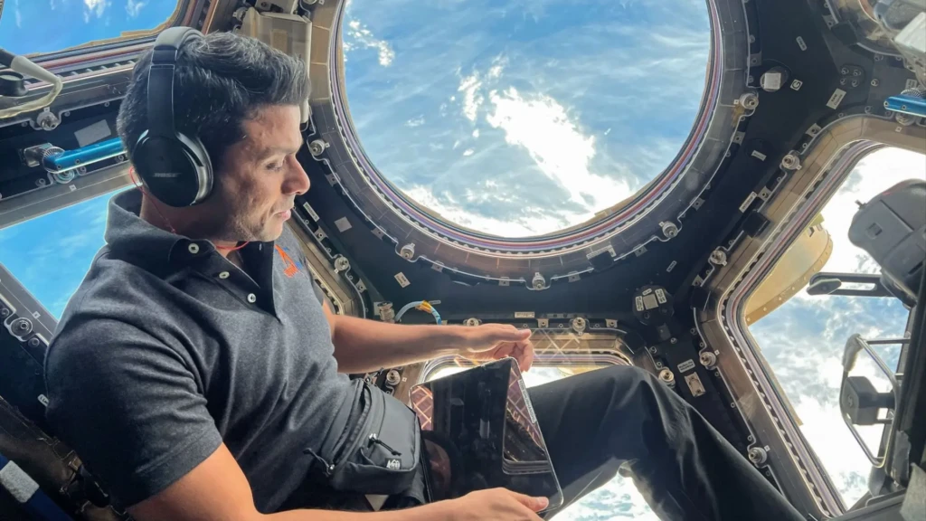 Shubhanshu Shukla aboard the ISS. 