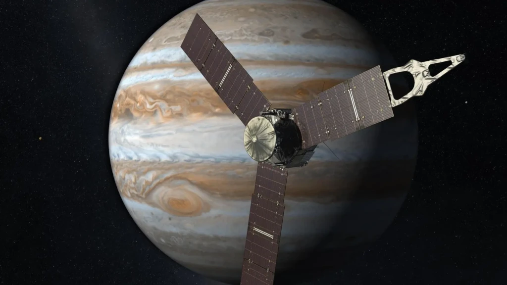 Jupiter Just Got Smaller: NASA's Juno Probe Reveals Gas Giant Is Smaller Than We Thought 42 NASA's Juno probe orbiting Jupiter