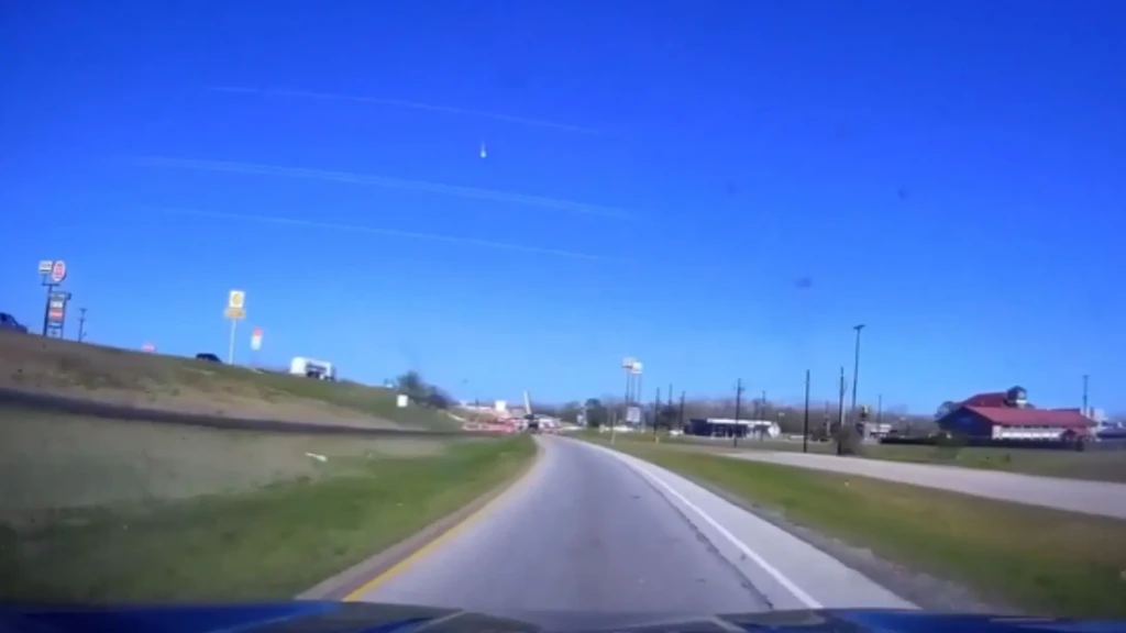 Meteor spotted over Houston.