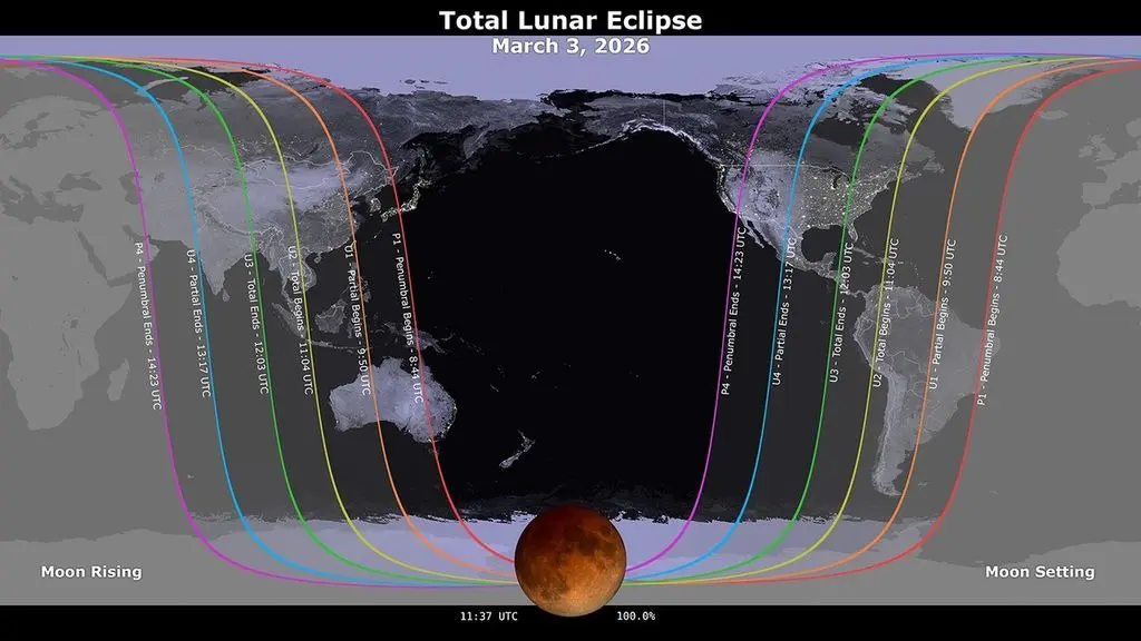 Blood Moon visibility map.