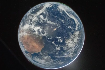 NASA Artemis II Earth image.