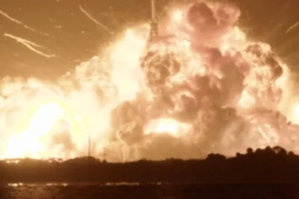 Blue Origin's New Glenn rocket.